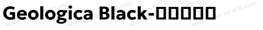 Geologica Black字体转换